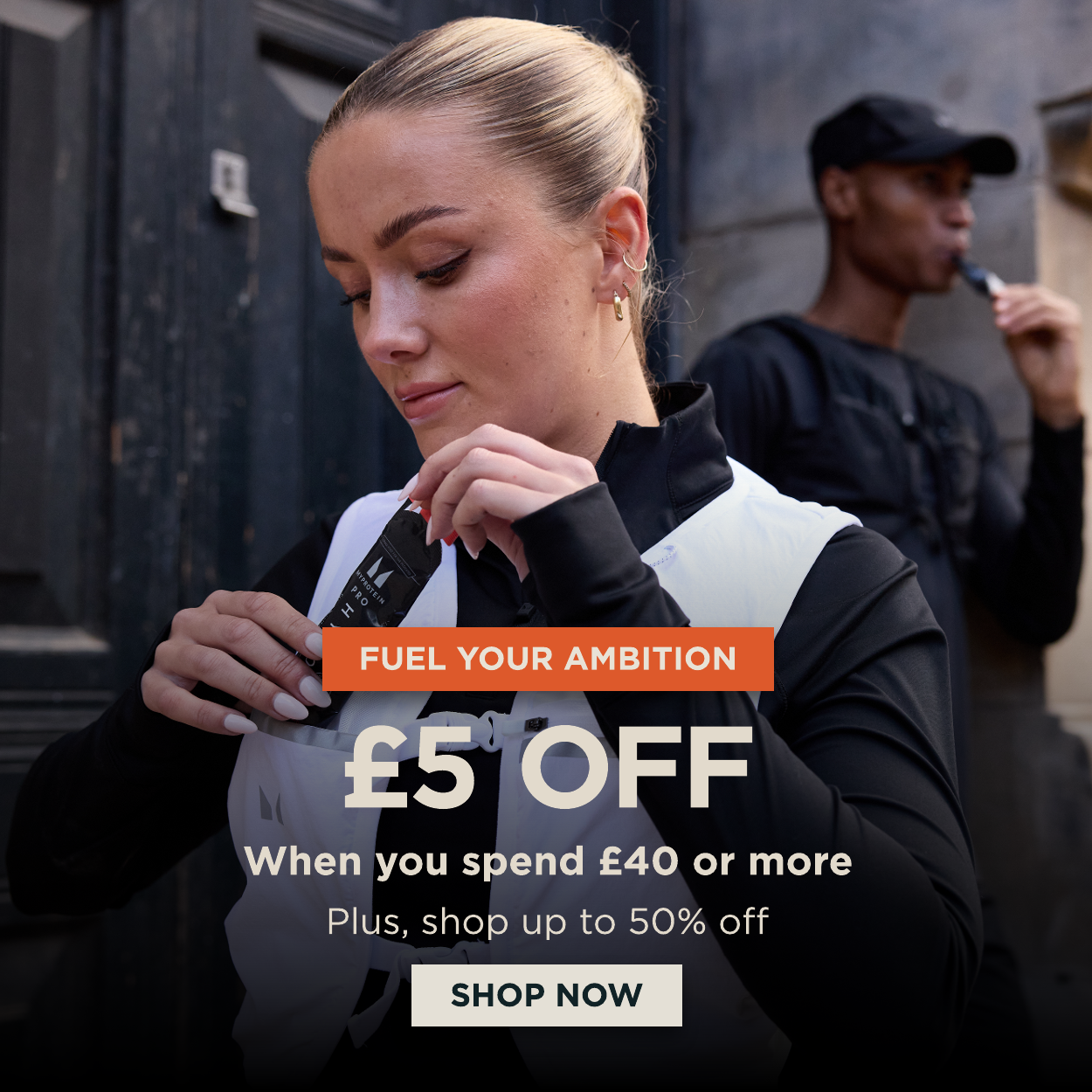 Up to 50% off + £5 off when you spend £40 or more