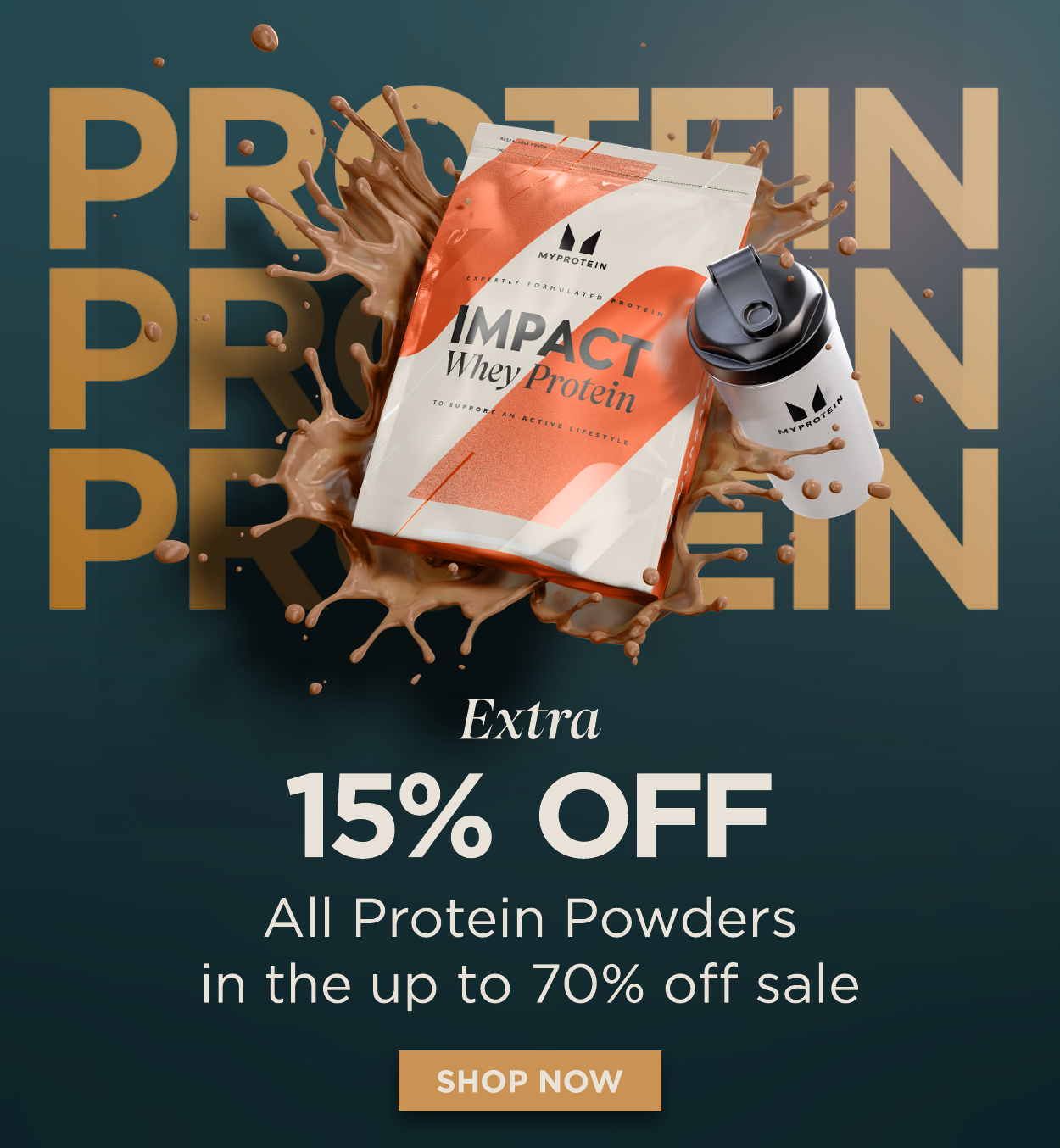 Extra 15% off proteins