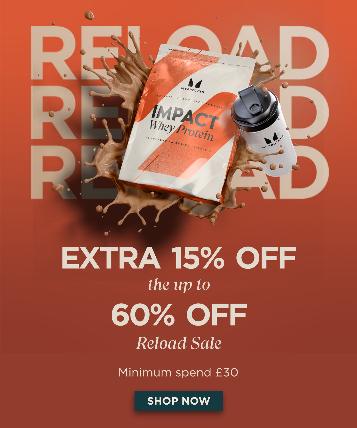 Extra 15% off when you spend £30