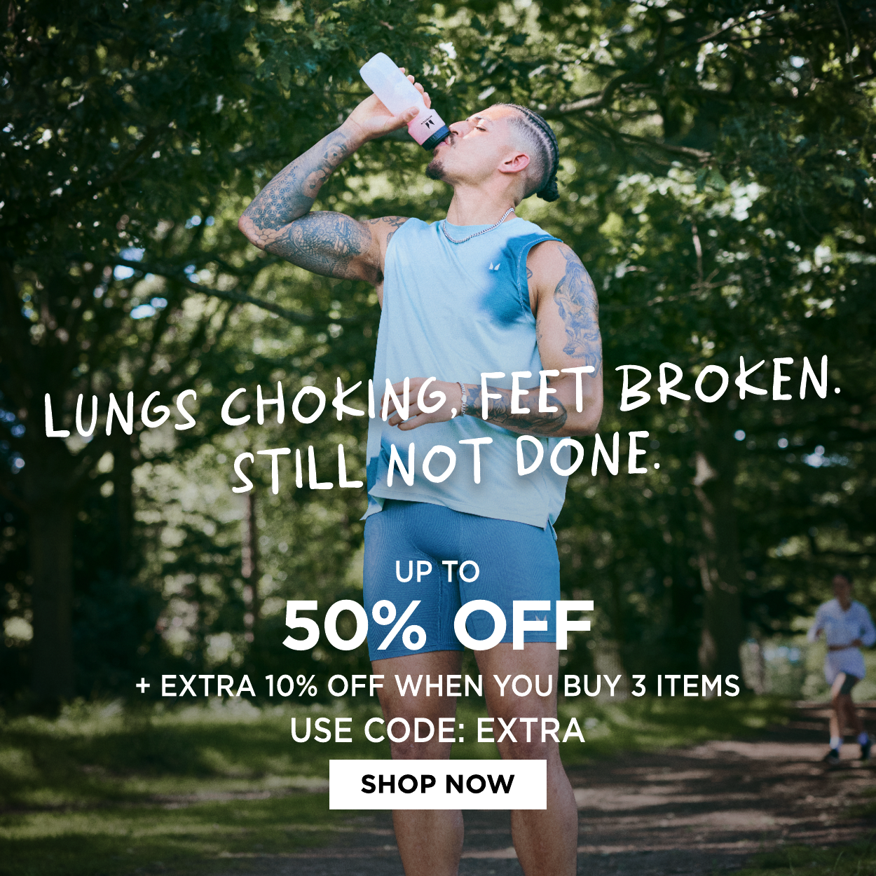 Up to 50% off + Extra 10% off when you buy 3 items, use code: EXTRA