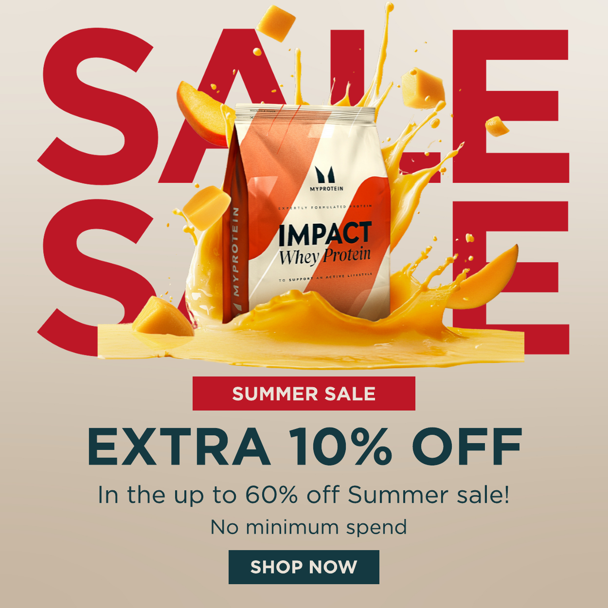 Extra 10% off in the up to 60% off Summer sale! No minimum spend