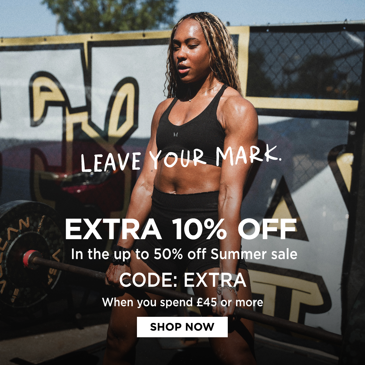 Extra 10% off when you spend £45 or more, use code: EXTRA