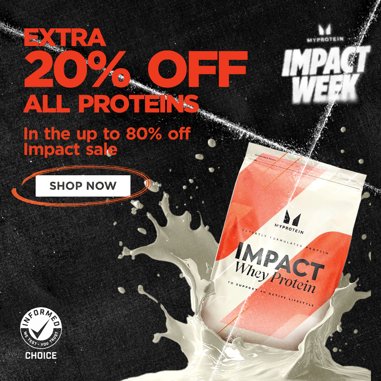 Extra 20% off all Proteins