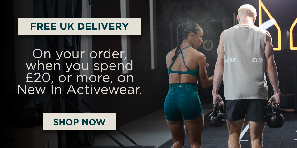 Free delivery when you shop new in activewear