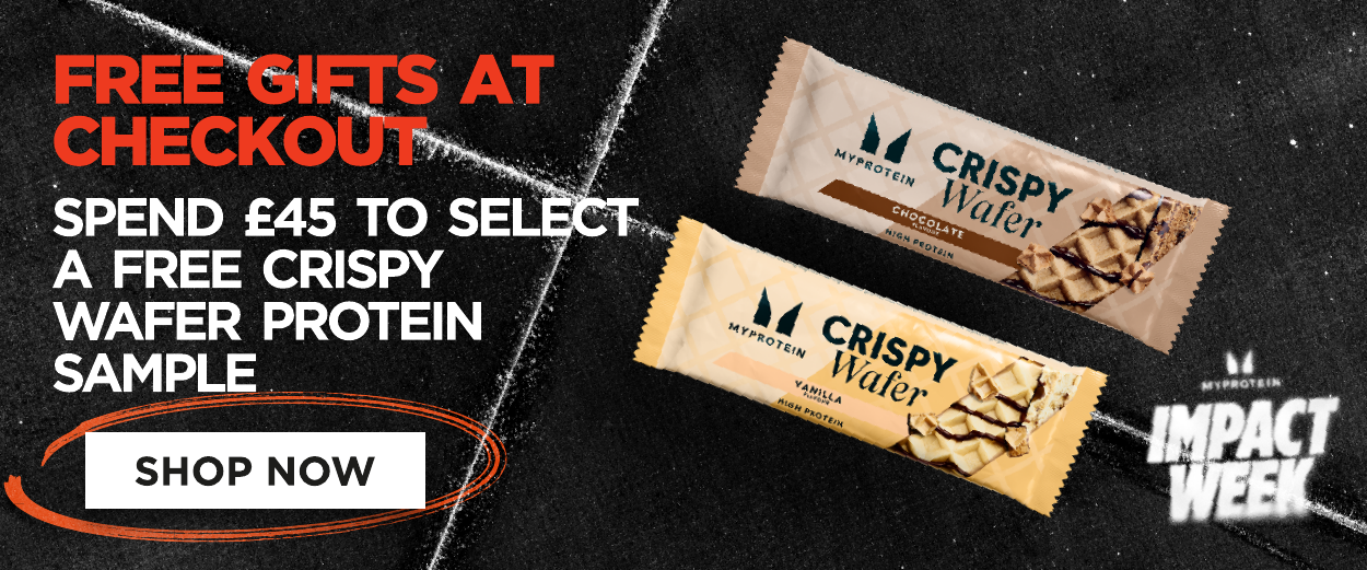 Spend £45 to select a free Crispy Wafer Protein sample