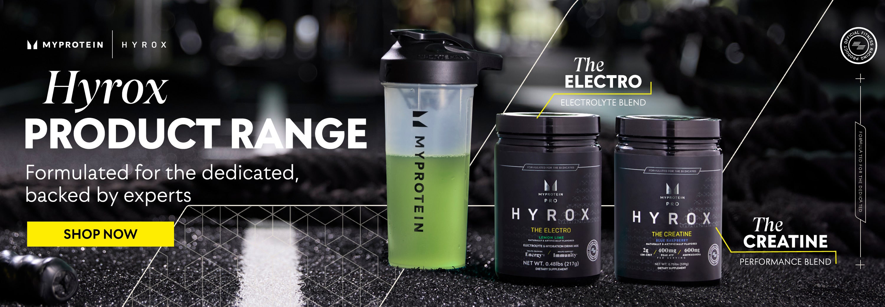 Myprotein x Hyrox New Products