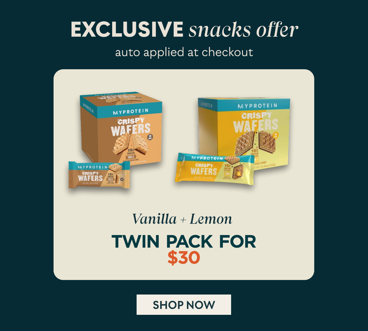 wafer twin pack for $30