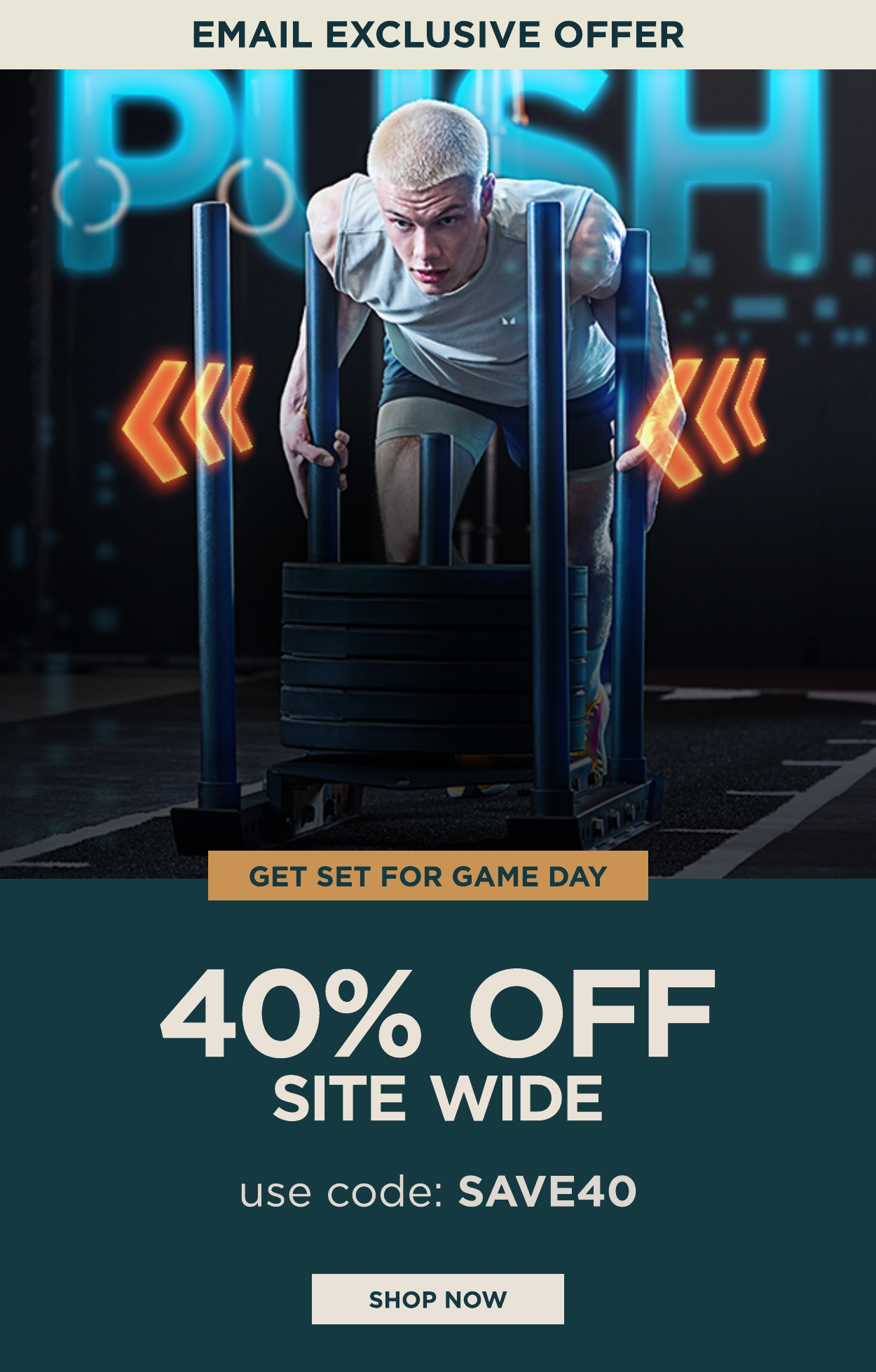 40% off site wide with code SAVE40