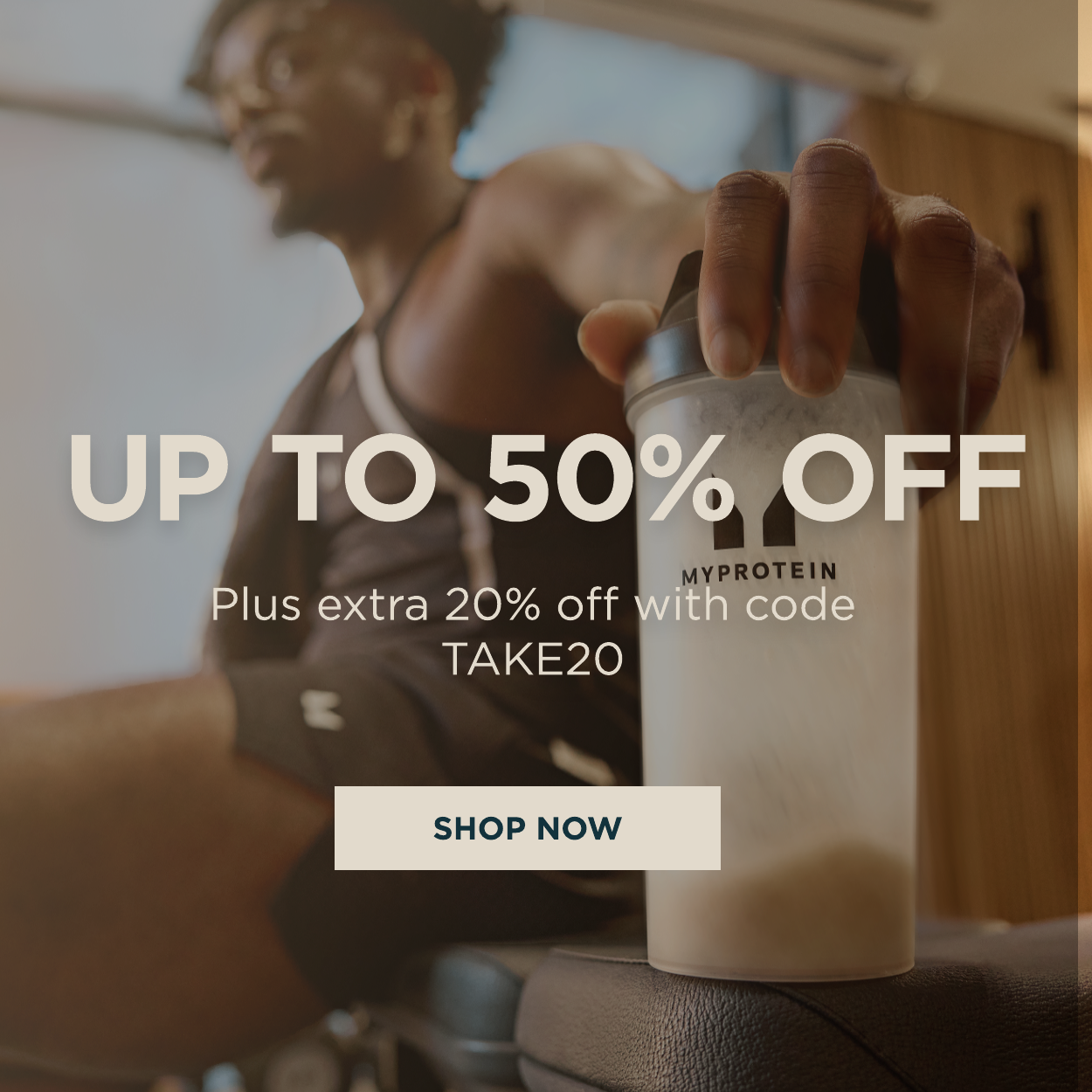 up to 50% off plus extra 20% off with code TAKE20