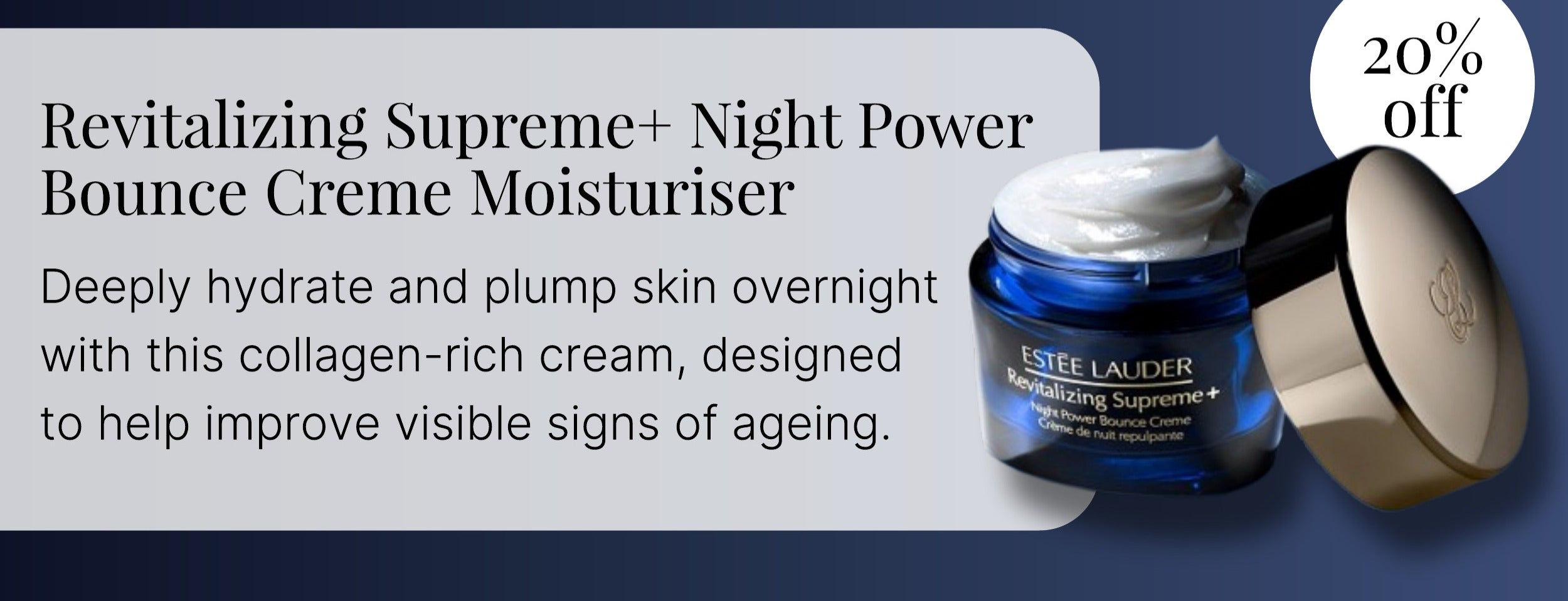 Revitalizing Supreme+ Night Power Bounce Crème Moisturiser