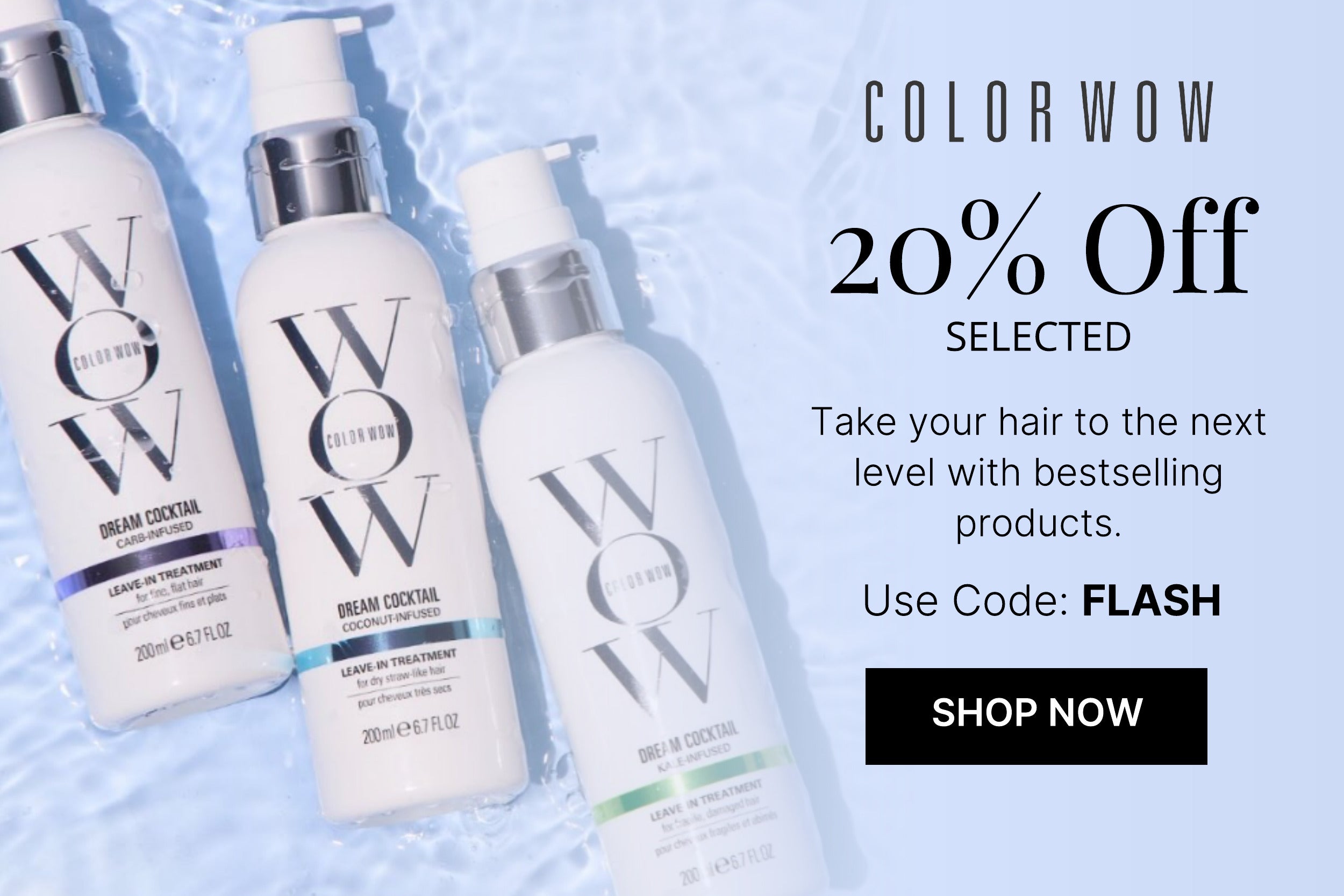 20 PERCENT OFF COLOR WOW