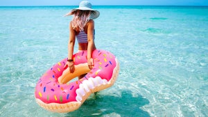 What swimming in your makeup actually does to your skin