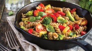 Pasta Integrale con Verdure e Avocado