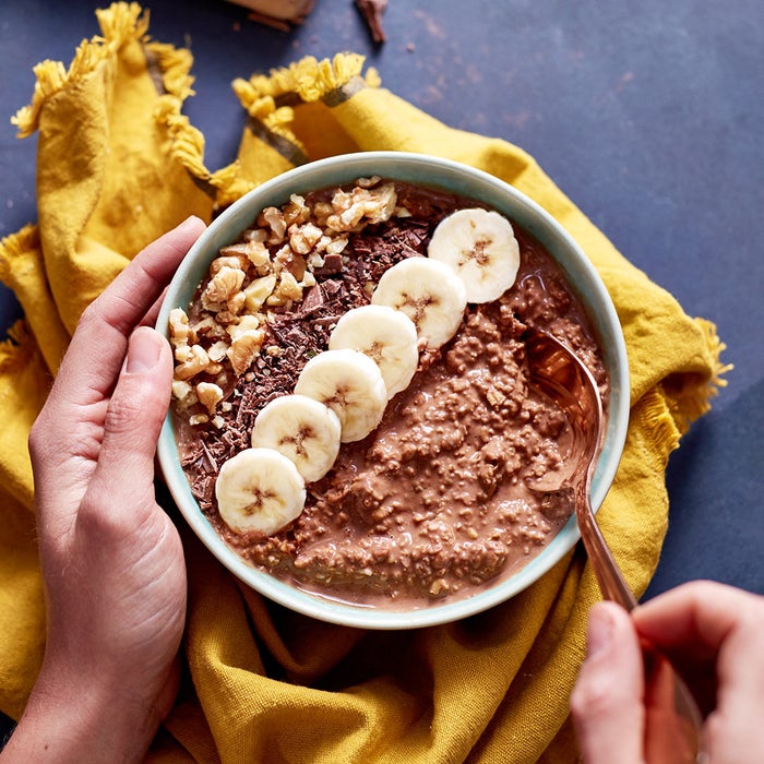 gachas de avena Exante con cacao