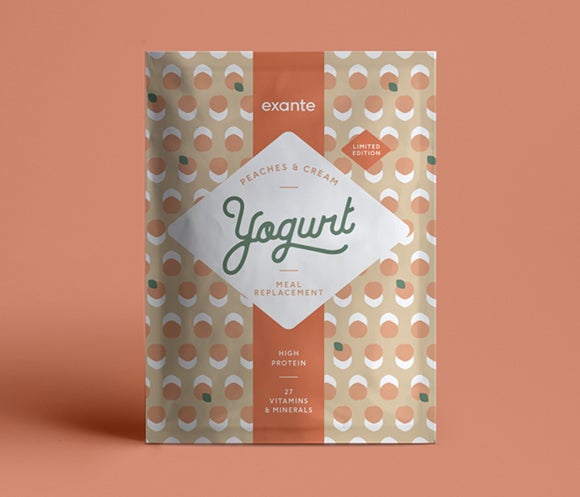 Yogurt Melocoton y Nata Exante