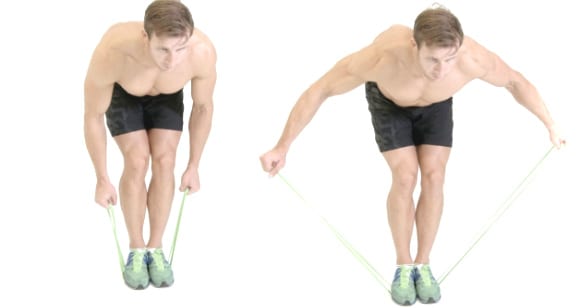 resistance band back fly