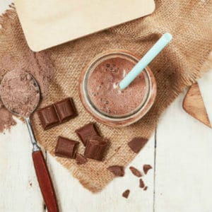 chocolate protein smoothie