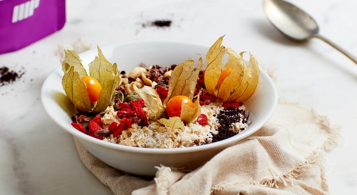 porridge rempli de super-aliments