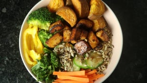 Vegan Tofu & Sweet Potato Buddha Bowl