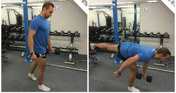 Rutina de piernas online y gluteos con mancuernas