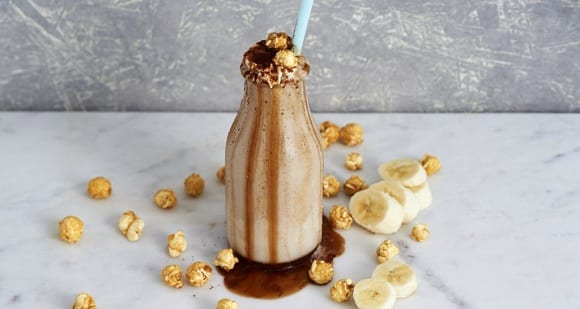 smoothie vegano de caramelo