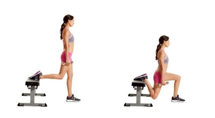 Sentadilla Con Peso Mancuerna Sentadilla Bulgara Ejercicios De