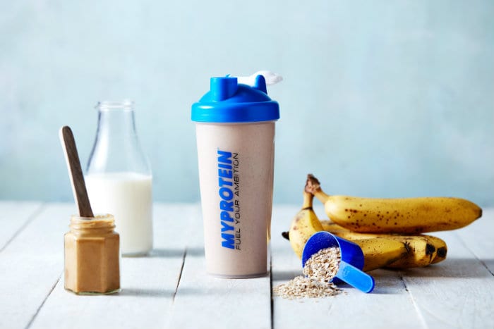 batido de proteínas para entrenar por la noche