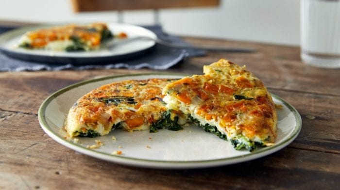 desayuno proteico de frittata