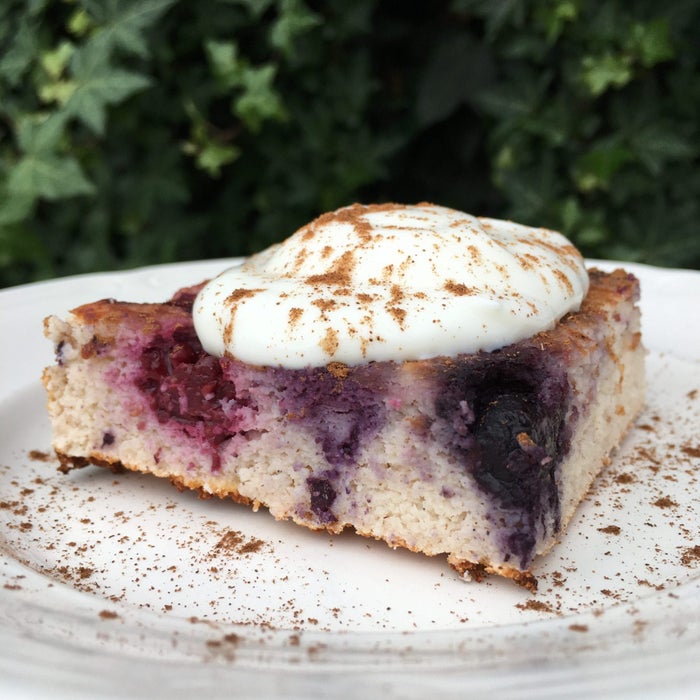 Berry Coconut Upside Down Cake 