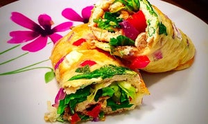 Vegetable Omelette Wrap Recipe