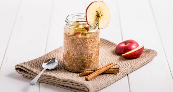 apple and raisin overnight oats