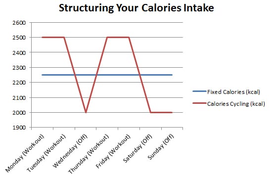 structuring your calories intake bulk and cut 