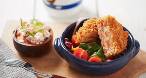 Healthy Lunch Recipe | Salmon Burger & Sweet Potato Salad