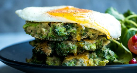 broccoli and buckwheat fritters