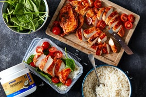 Chicken Meal Prep | Barbecue Chicken & Rice