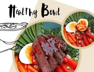 Dein Festival-Food für diesen Sommer: Healthy Bowl mit fruchtiger Chilisoße