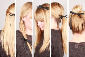 5 façons de se coiffer avec un ruban