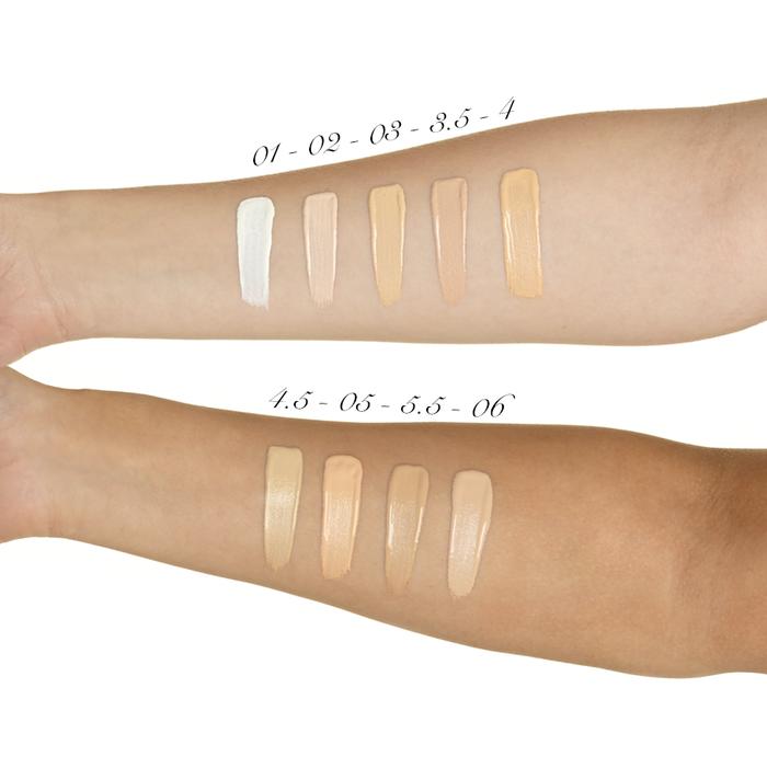 illamasqua skin base foundation swatches