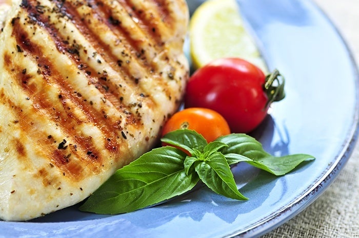 Grilled chicken breasts