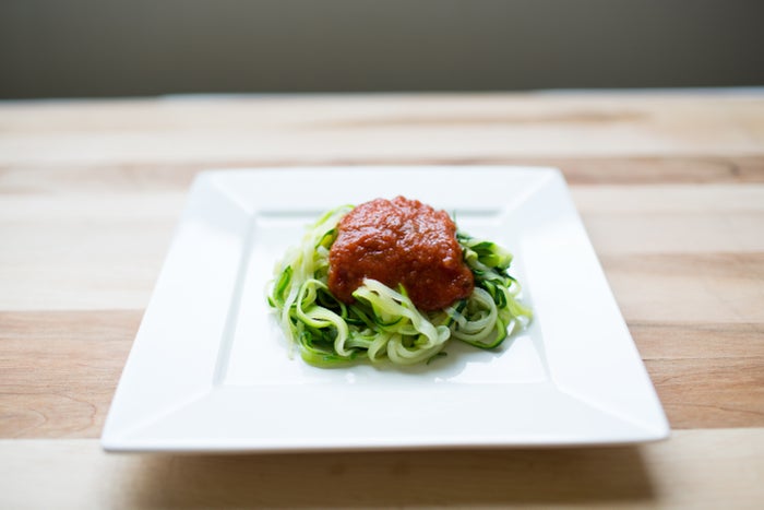 Zucchini Noodles with Marinara Sauce