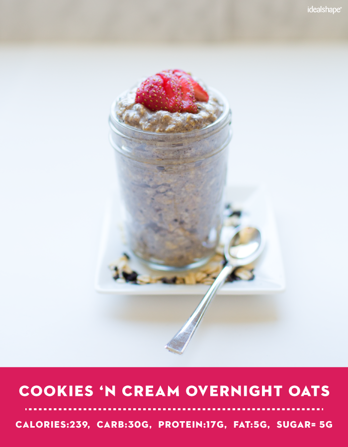 Cookies 'N Cream Overnight Oats with IdealShake