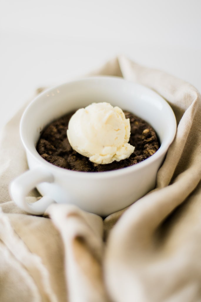 mint double choco skillet cookie