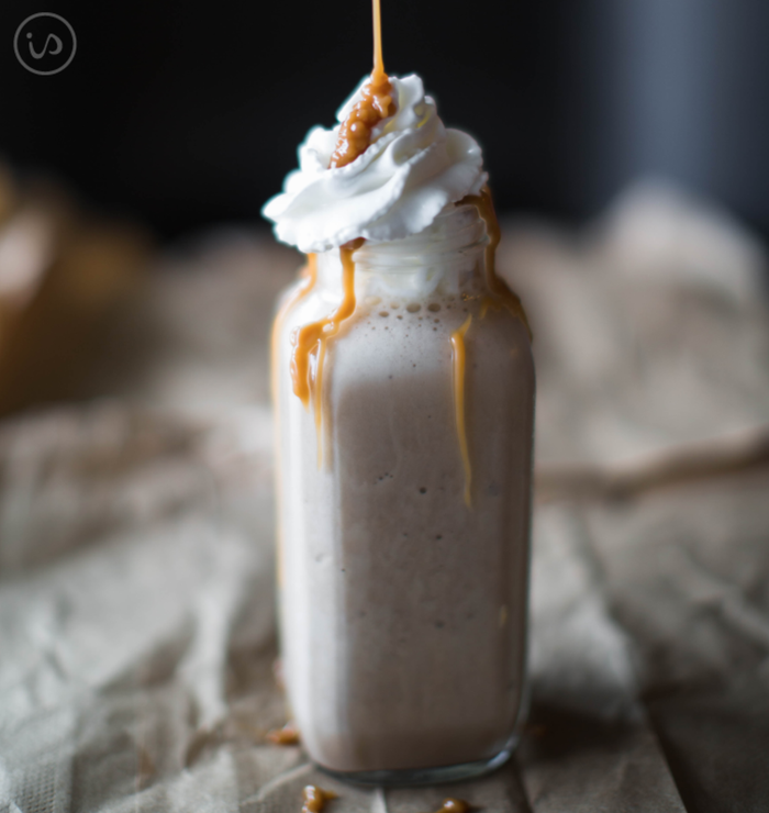 frozen salted caramel mocha smoothie