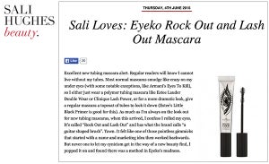 Sali Hughes Loves Rock Out and Lash Out Mascara