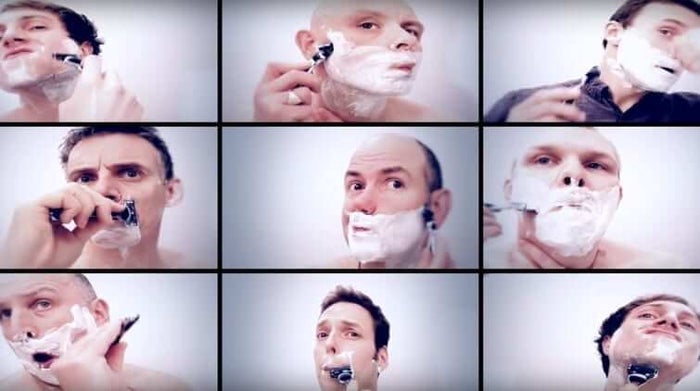 men shaving