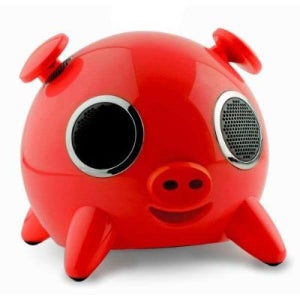 iPig iPod Speaker Dock- Red