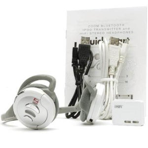 Zoom iHiFi Wireless Bluetooth Headphones & iPod Dock Transmitter Bundle