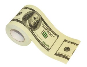 $100 Dollar Bill Toilet Paper 