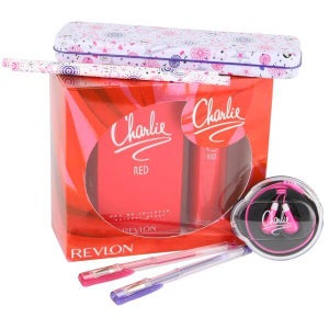 Revlon - Charlie Red Gift Set (Eau de Toilette with Pencils, Pencil Case and Earphones)