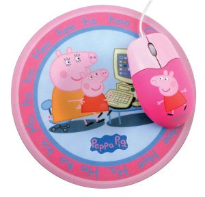 Peppa Pig Optical Mouse and Mouse Mat Set 
